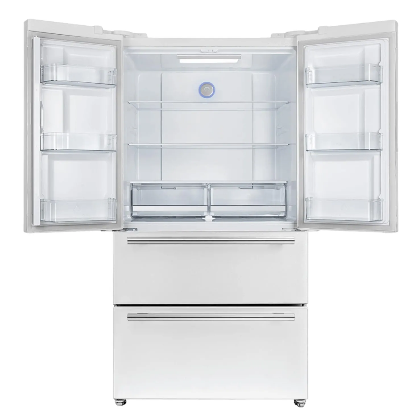 FORNO Réfrigérateur 19,2 pi3 36 po Blanc Portes françaises - FFRBI1820-36