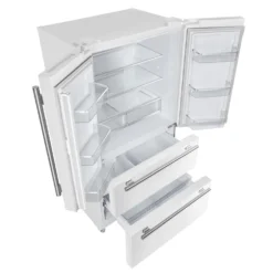 FORNO Réfrigérateur 19,2 pi3 36 po Blanc Portes françaises - FFRBI1820-36