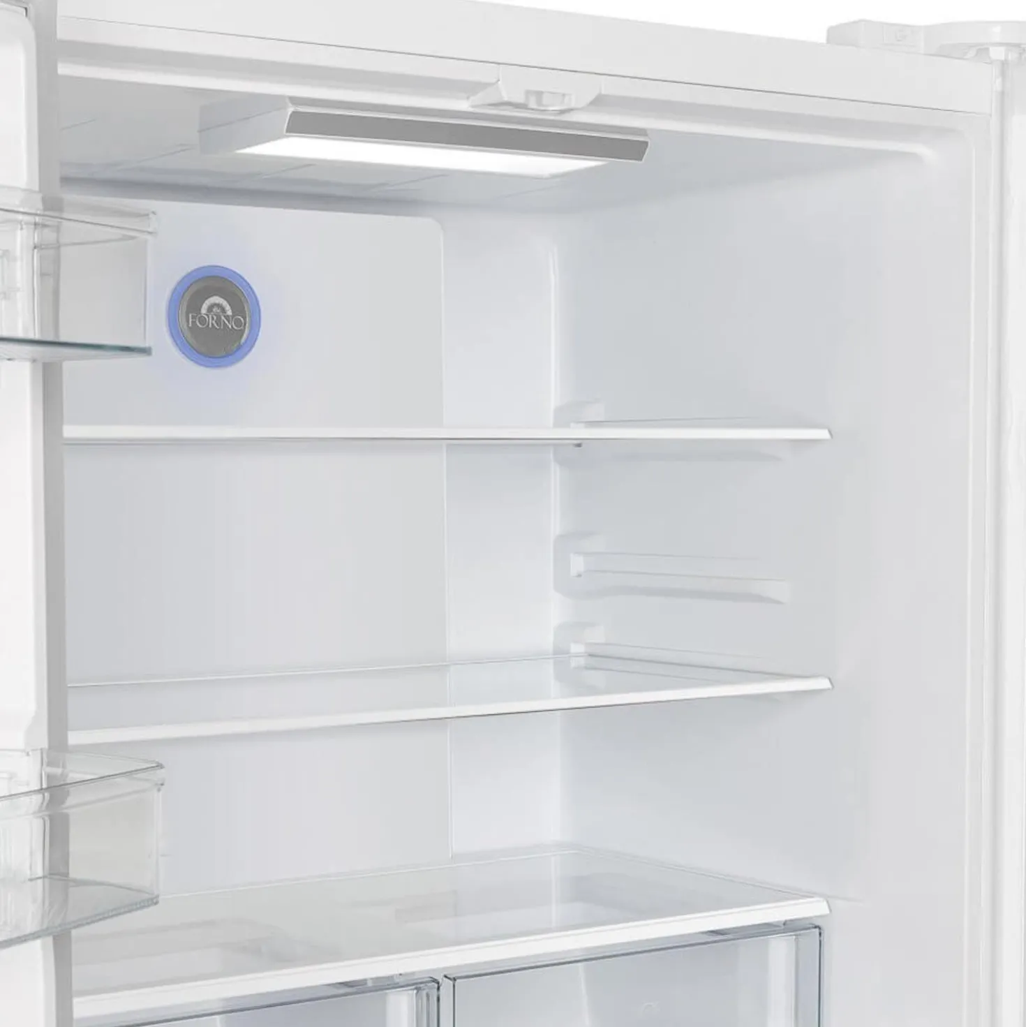 FORNO Réfrigérateur 19,2 pi3 36 po Blanc Portes françaises - FFRBI1820-36
