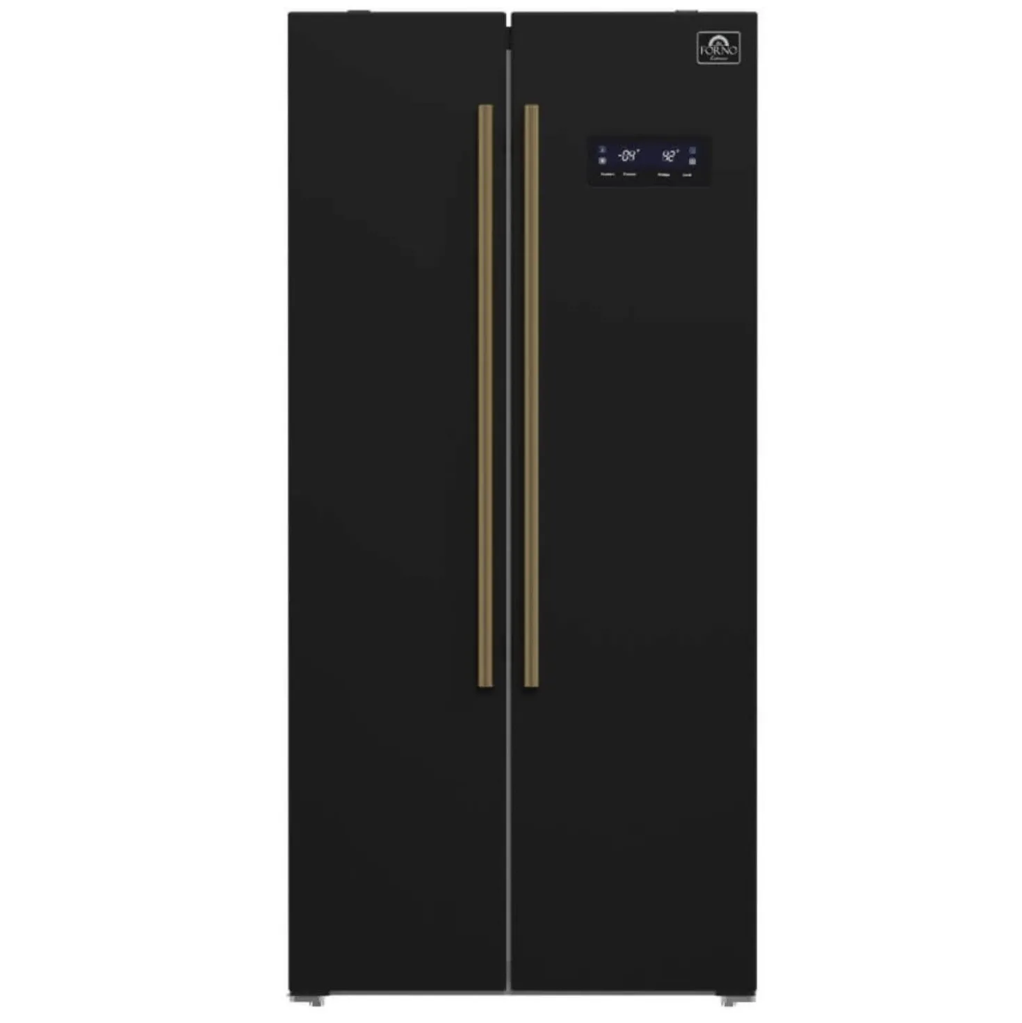 FORNO Réfrigérateur 15,6 pi3 33 po Noir Côte à côte - FFRBI1805-33