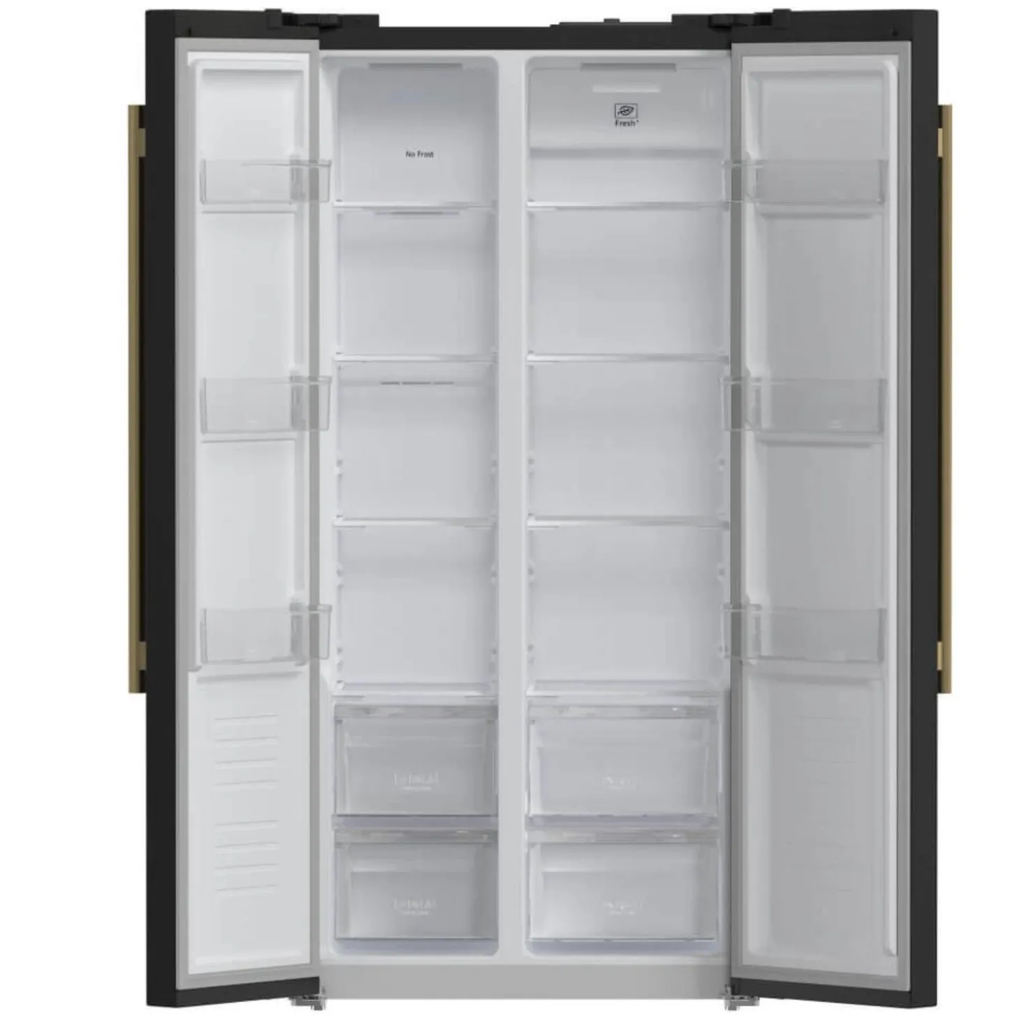 FORNO Réfrigérateur 15,6 pi3 33 po Noir Côte à côte - FFRBI1805-33