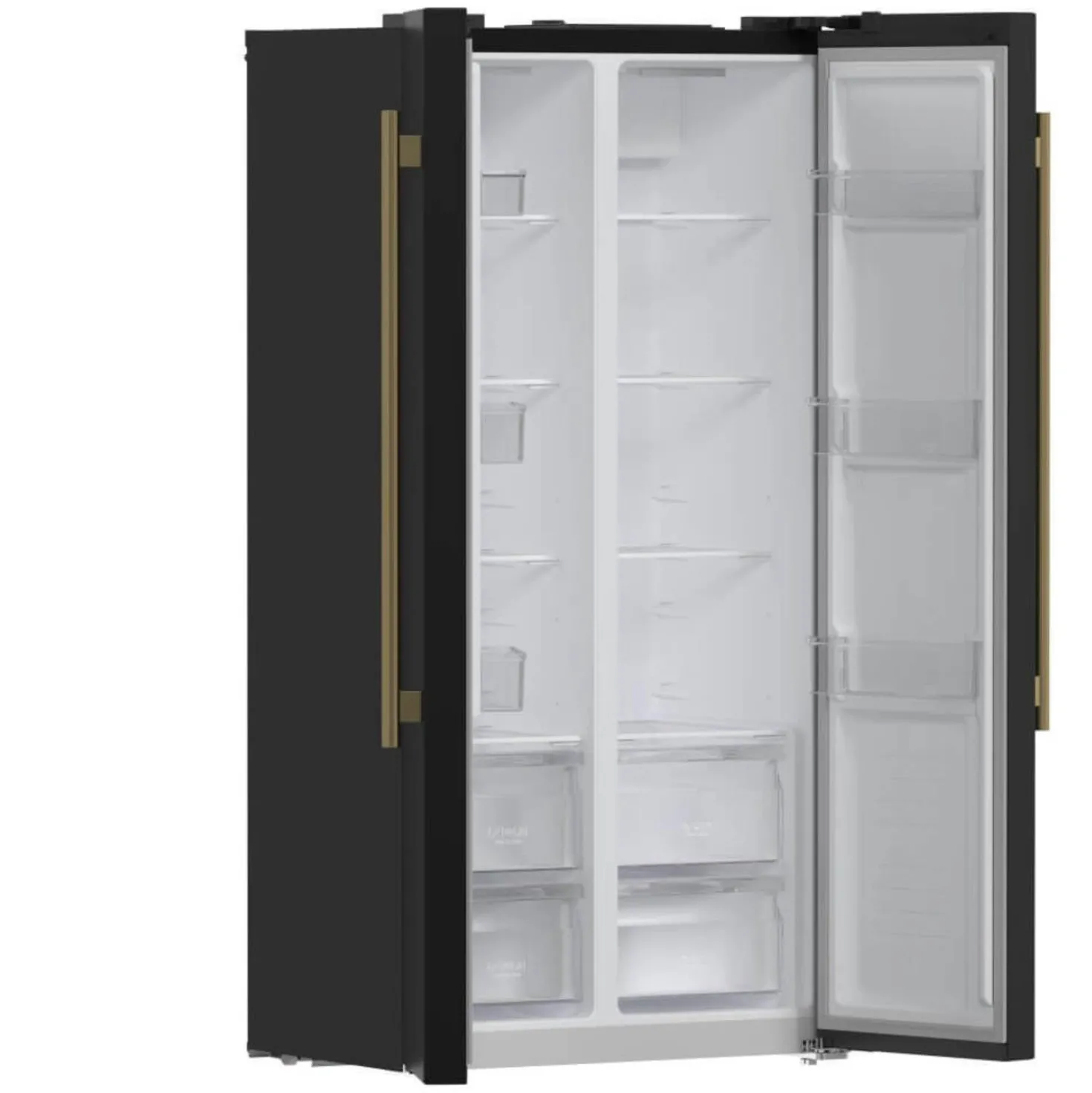 FORNO Réfrigérateur 15,6 pi3 33 po Noir Côte à côte - FFRBI1805-33