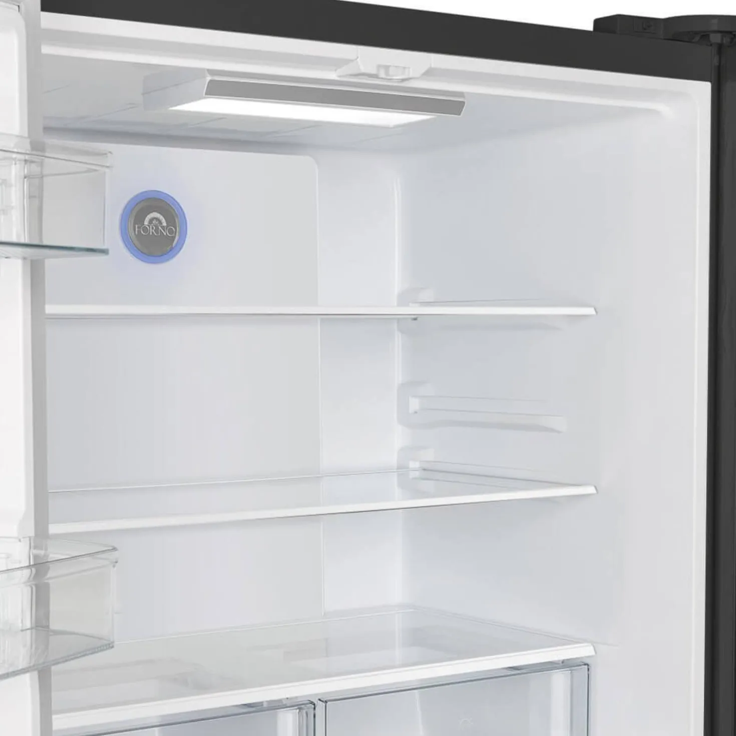 FORNO Réfrigérateur 19,2 pi3 36 po Noir Portes françaises - FFRBI1820-36