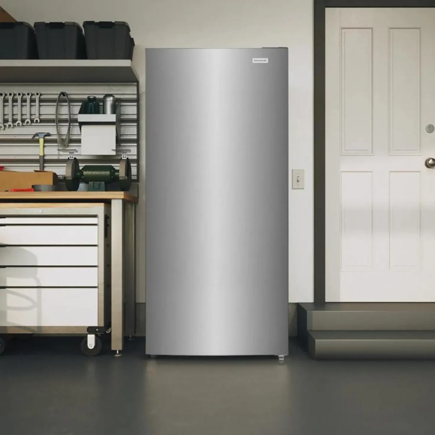 FRIGIDAIRE Congélateur convertible 21 pi3, Inox, Vertical, 30" - FFUV2126AV