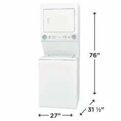 FRIGIDAIRE Duo laveuse/sécheuse, Blanc, 27'', Chargement par le haut, 850 - FLCE752CAW