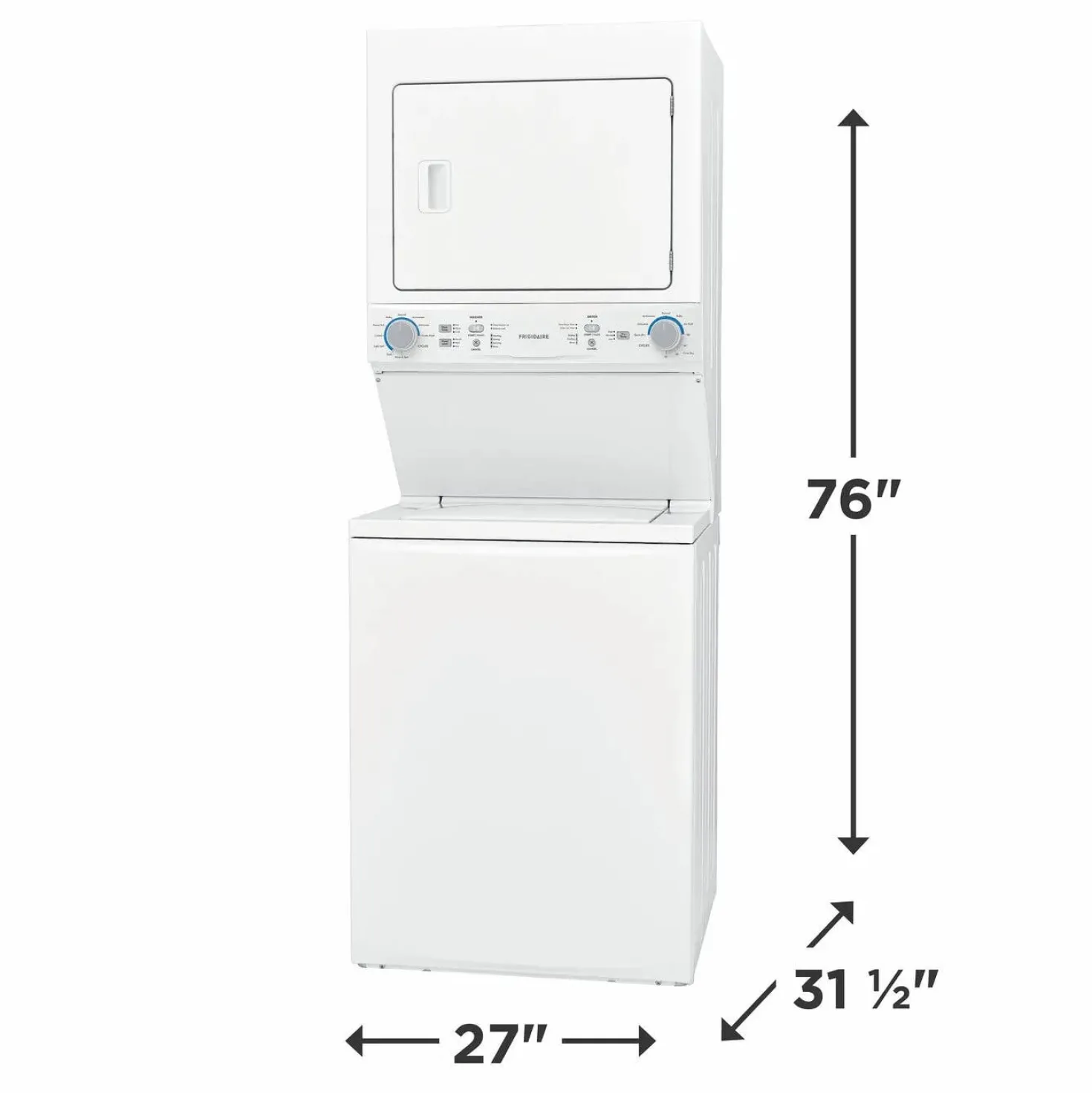 FRIGIDAIRE Duo laveuse/sécheuse, Blanc, 27'', Chargement par le haut, 850 - FLCE752CAW