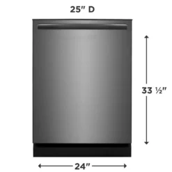 FRIGIDAIRE GALLERY Lave-vaisselle Encastré Inox noir 24