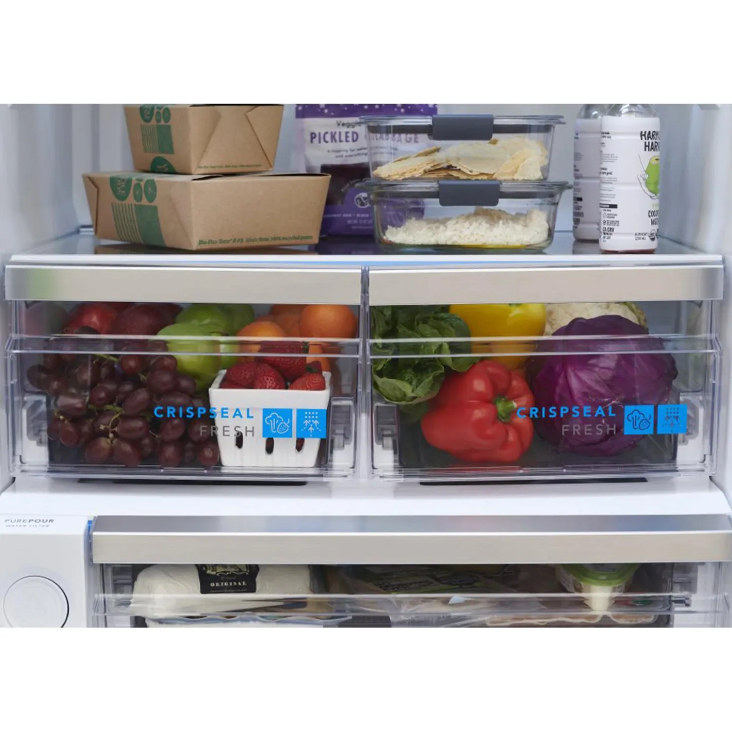 FRIGIDAIRE GALLERY Réfrigérateur 20 pi3 30 po Inox Congélateur en bas - GRBN2012AF