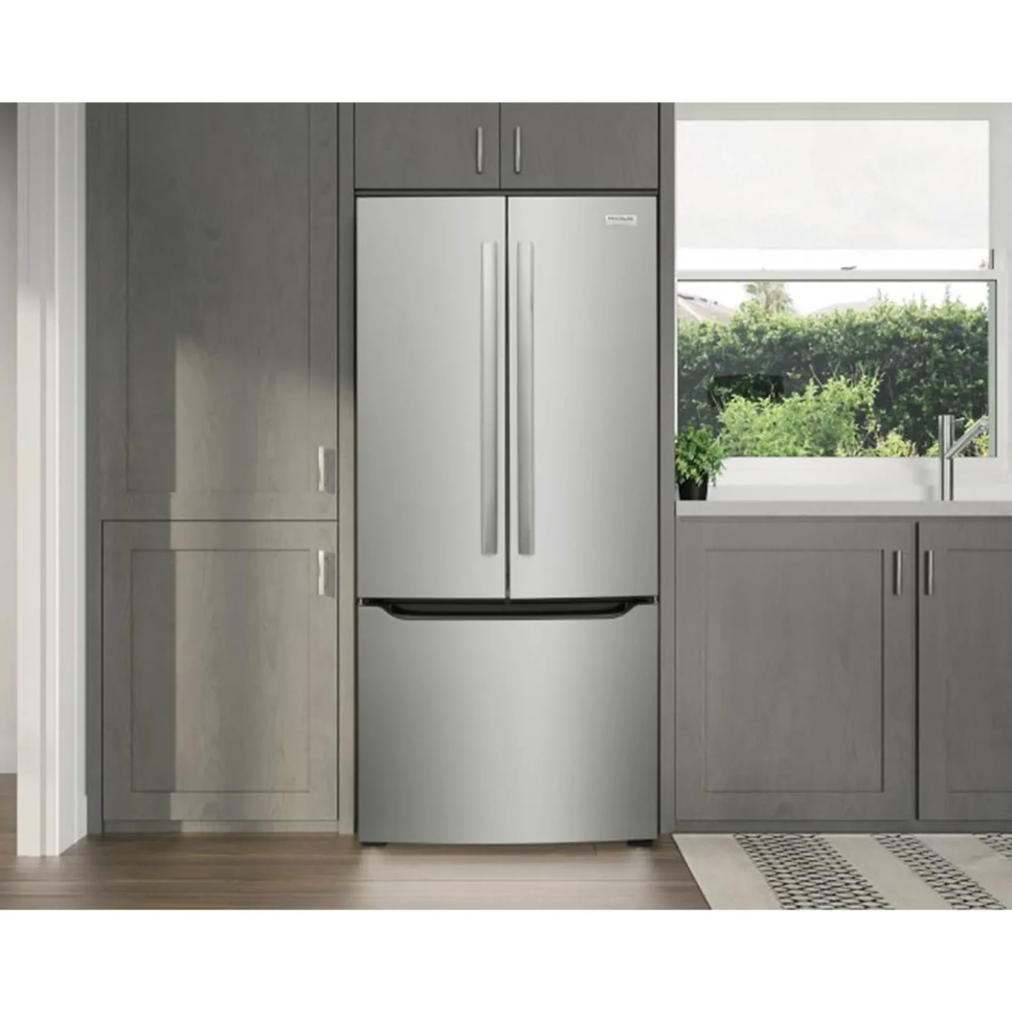 FRIGIDAIRE GALLERY Réfrigérateur 20 pi3 30 po Inox Portes françaises - GRFN2023AF
