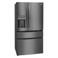 FRIGIDAIRE GALLERY Réfrigérateur 21,5 pi3 36 po Inox noir Congélateur en bas, Portes françaises - GRMC2273CD