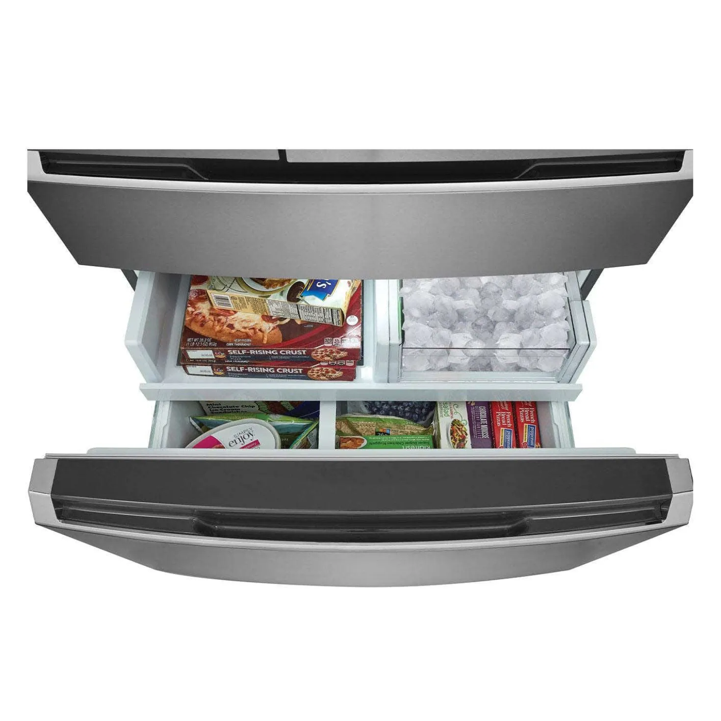 FRIGIDAIRE GALLERY Réfrigérateur 22,1 pi3 36 po Inox Congélateur en bas, Portes françaises - GRMG2272CF