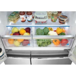 FRIGIDAIRE GALLERY Réfrigérateur 22,1 pi3 36 po Inox Congélateur en bas, Portes françaises - GRQC2255BF