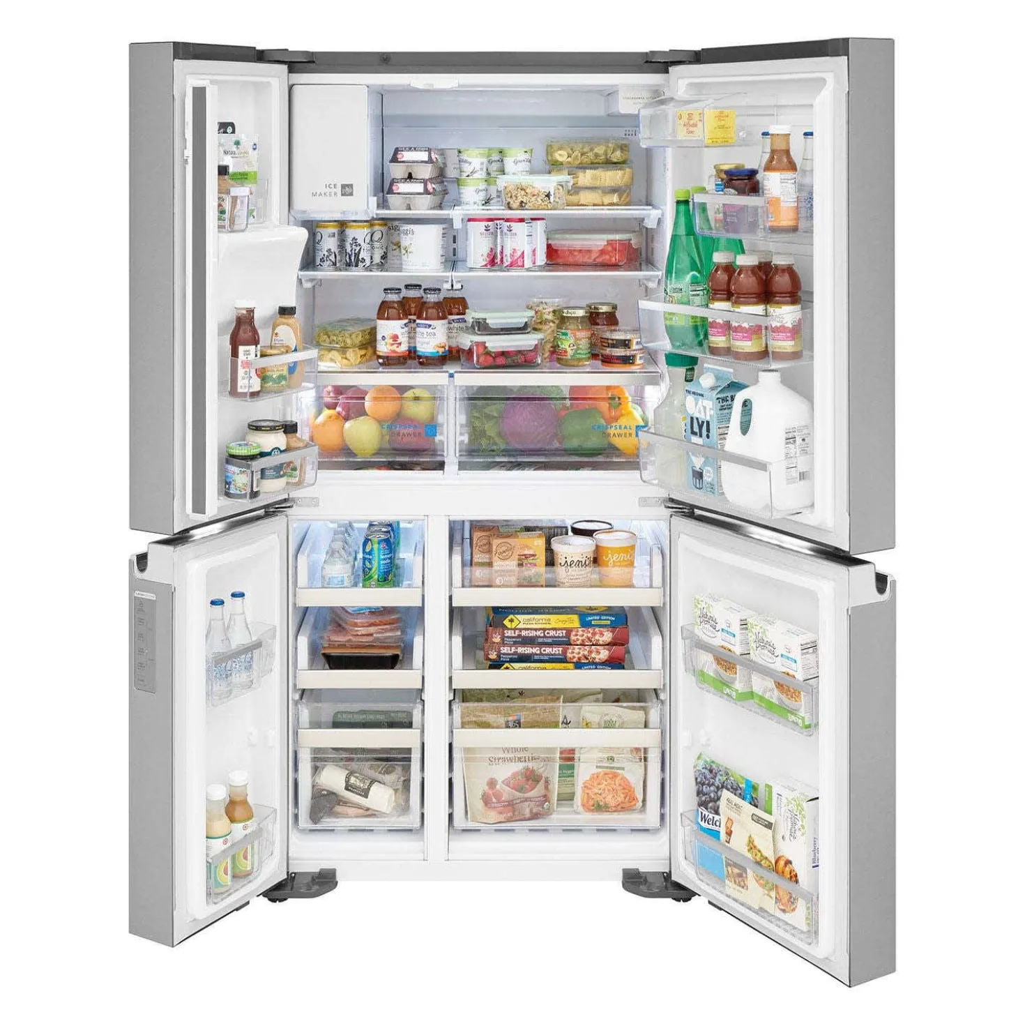 FRIGIDAIRE GALLERY Réfrigérateur 22,1 pi3 36 po Inox Congélateur en bas, Portes françaises - GRQC2255BF