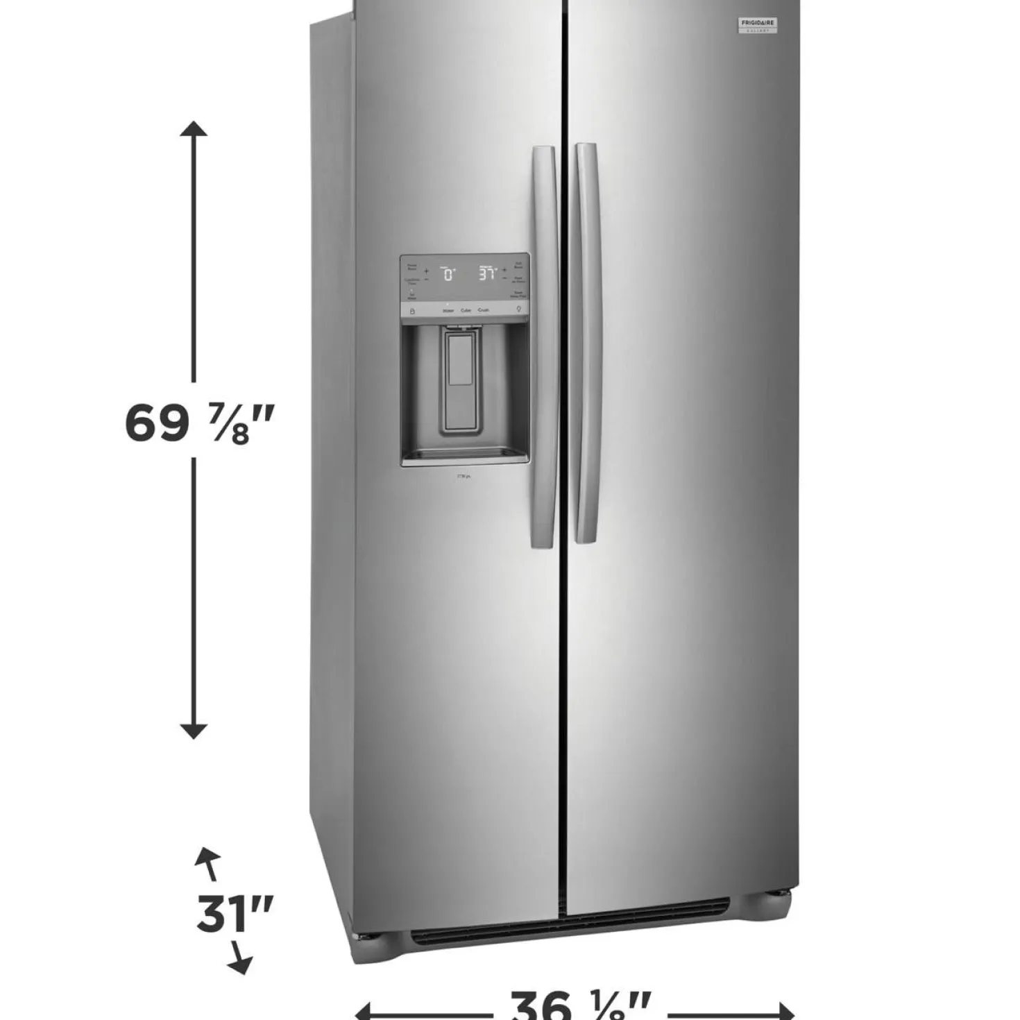 FRIGIDAIRE GALLERY Réfrigérateur 22,2 pi3 36 po Inox Côte à côte - GRSC2352AF
