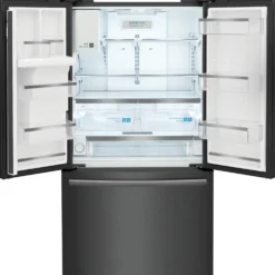 FRIGIDAIRE GALLERY Réfrigérateur 22,6 pi3 36 po Inox noir Congélateur en bas, Portes françaises - GRFC2353AD