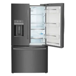 FRIGIDAIRE GALLERY Réfrigérateur 22,6 pi3 36 po Inox noir Congélateur en bas, Portes françaises - GRFC2353AD