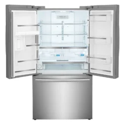 FRIGIDAIRE GALLERY Réfrigérateur 23,3 pi3 36 po Inox Congélateur en bas, Portes françaises - GRFG2353AF