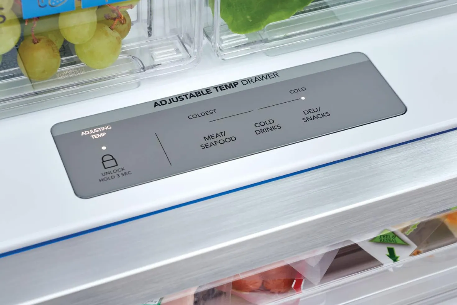 FRIGIDAIRE GALLERY Réfrigérateur 23,3 pi3 36 po Inox Congélateur en bas, Portes françaises - GRFG2353AF