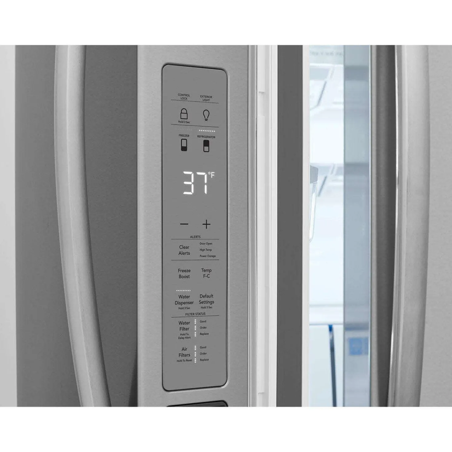FRIGIDAIRE GALLERY Réfrigérateur 27,2 pi3 36 po Inox Congélateur en bas, Portes françaises - GRMN2872AF
