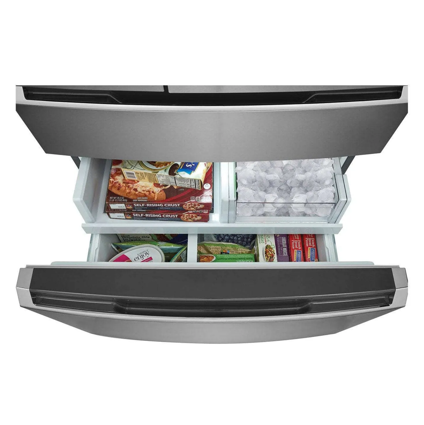 FRIGIDAIRE GALLERY Réfrigérateur 27,2 pi3 36 po Inox Congélateur en bas, Portes françaises - GRMN2872AF