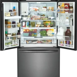 FRIGIDAIRE GALLERY Réfrigérateur 27,8 pi3 36 po Inox noir Congélateur en bas, Portes françaises - GRFS2853AD