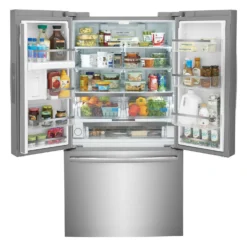 FRIGIDAIRE GALLERY Réfrigérateur 28,8 pi3 36 po Inox Congélateur en bas, Portes françaises - GRFN2853AF