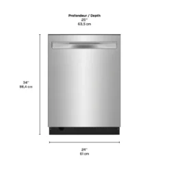 FRIGIDAIRE Lave-vaisselle Encastré Inox 24
