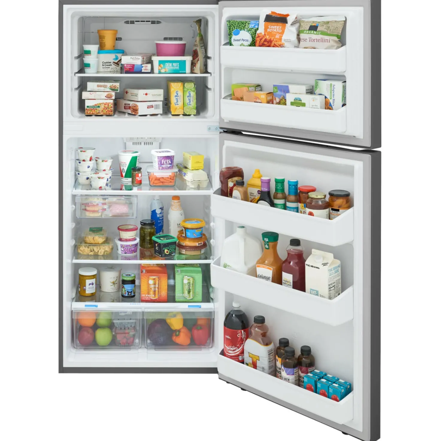 FRIGIDAIRE Réfrigerateur 18 pi3 30 po Inox Congélateur en haut - FRTE1835AS