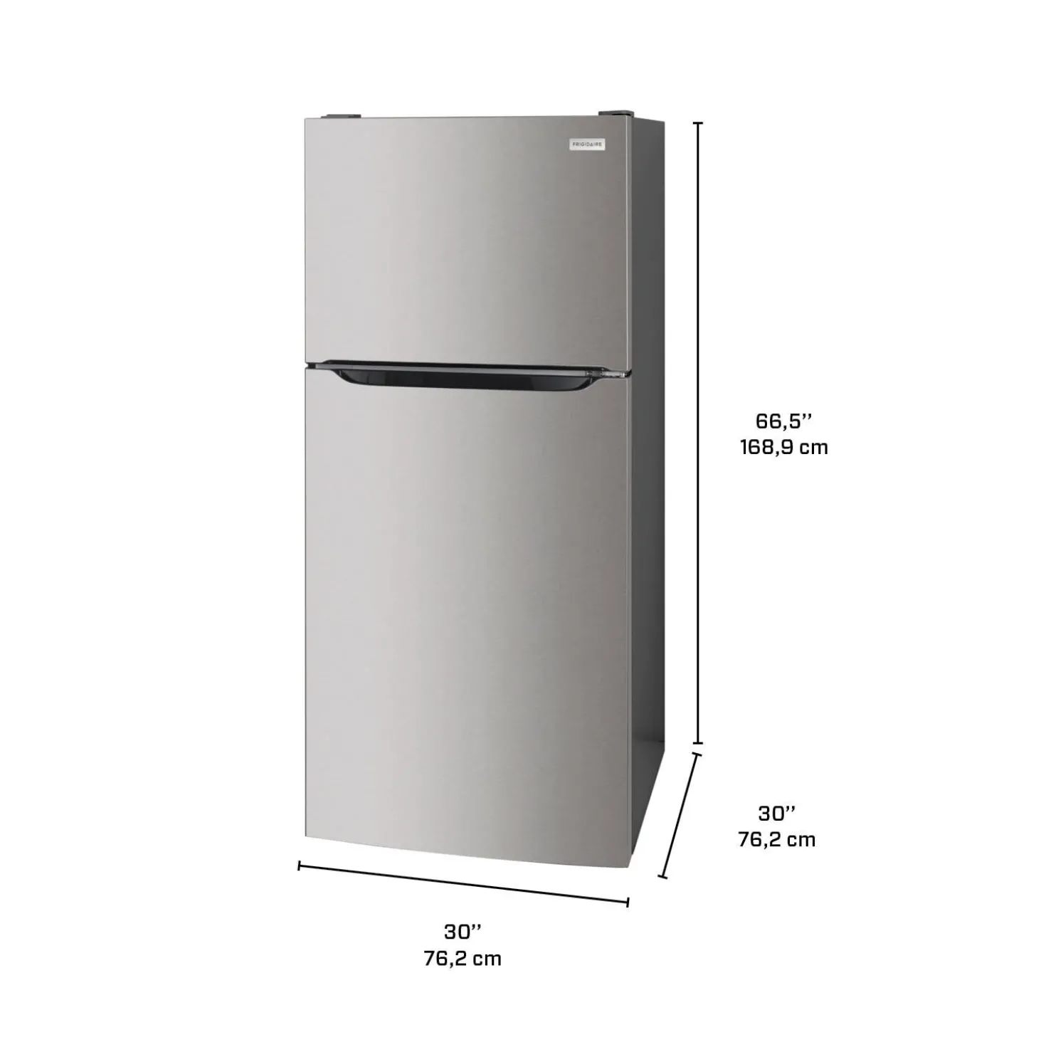 FRIGIDAIRE Réfrigerateur 18 pi3 30 po Inox Congélateur en haut - FRTE1835AS