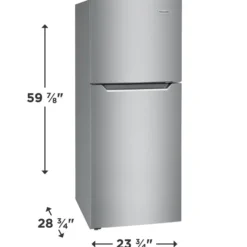 FRIGIDAIRE Réfrigérateur 11,6 pi3 24 po Inox Congélateur en haut - FFET1222UV
