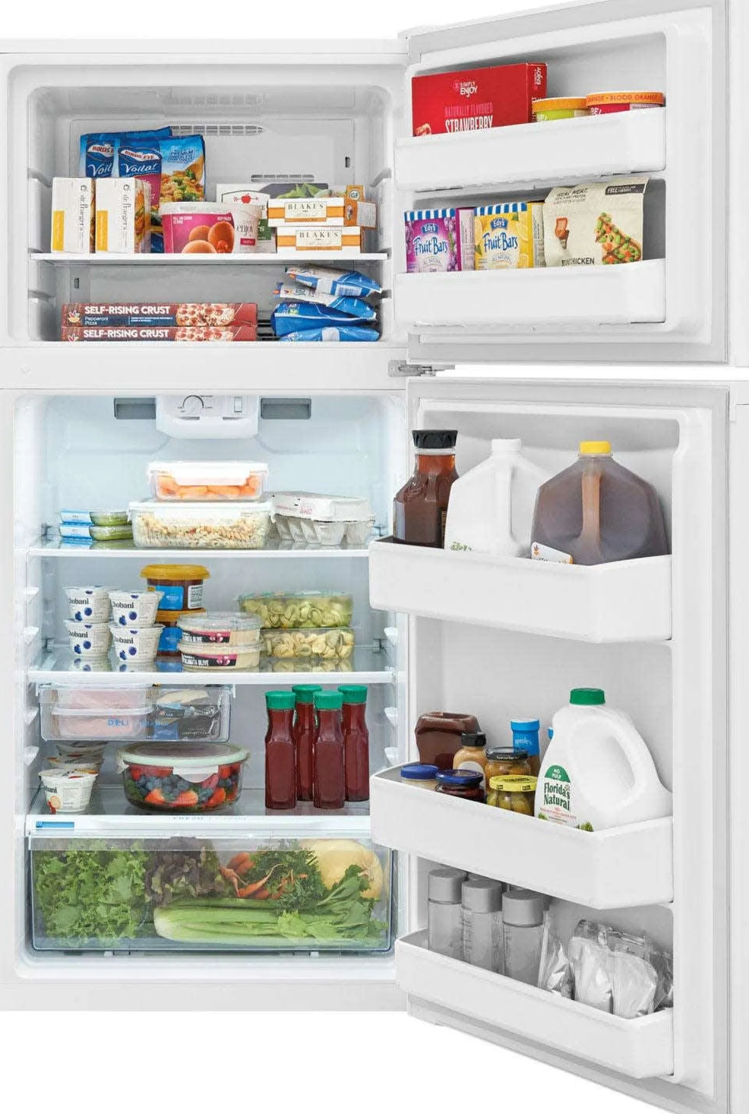 FRIGIDAIRE Réfrigérateur 13,9 pi3 27 po Blanc Congélateur en haut - FFHT1425VW
