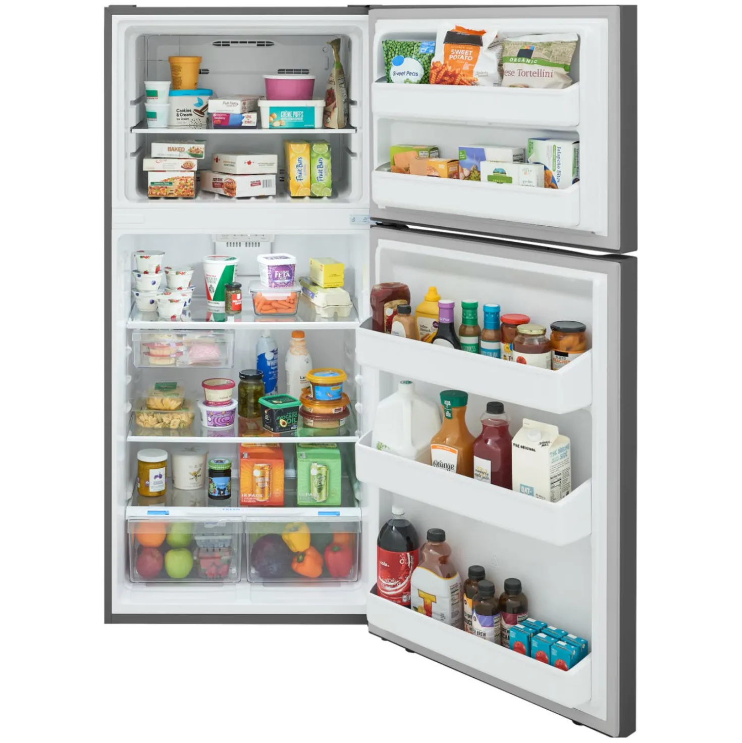 FRIGIDAIRE Réfrigérateur 18 pi3 30 po Inox Congélateur en haut - FRTE1835AV