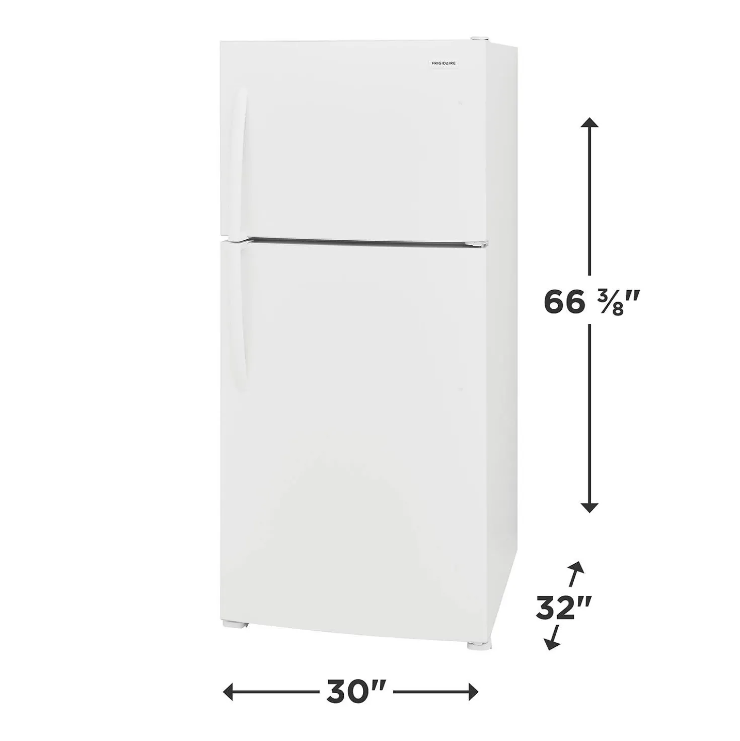 Frigidaire Réfrigérateur 20 pi3 30 po Blanc Congélateur en haut - FFHT2022AW