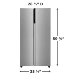 FRIGIDAIRE Réfrigérateur 21,4 pi3 36po Inox Côte à côte - FRSG2115AV