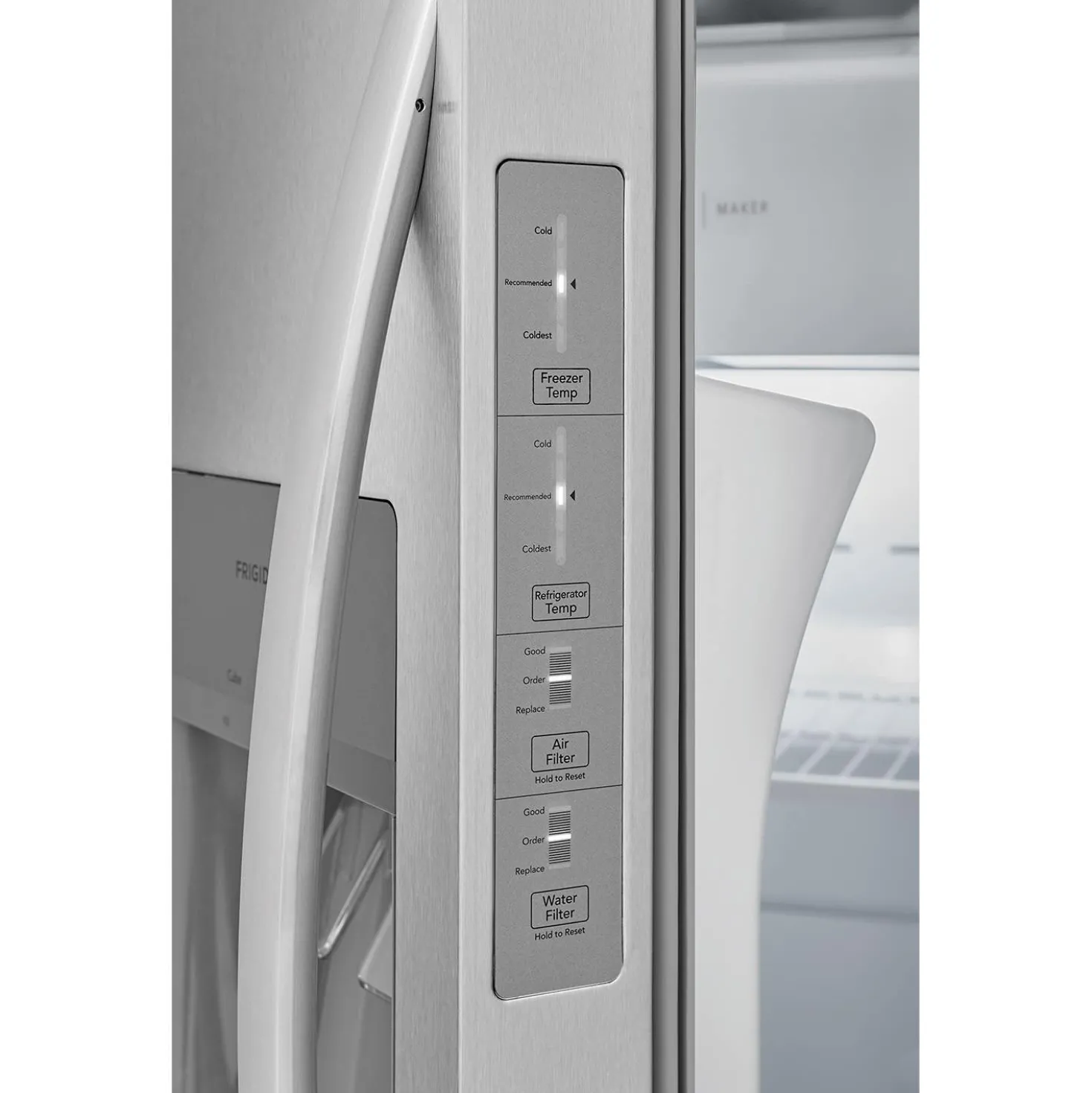 FRIGIDAIRE Réfrigérateur 22,3 pi3 33 po Inox Portes françaises - FRSS2323AS