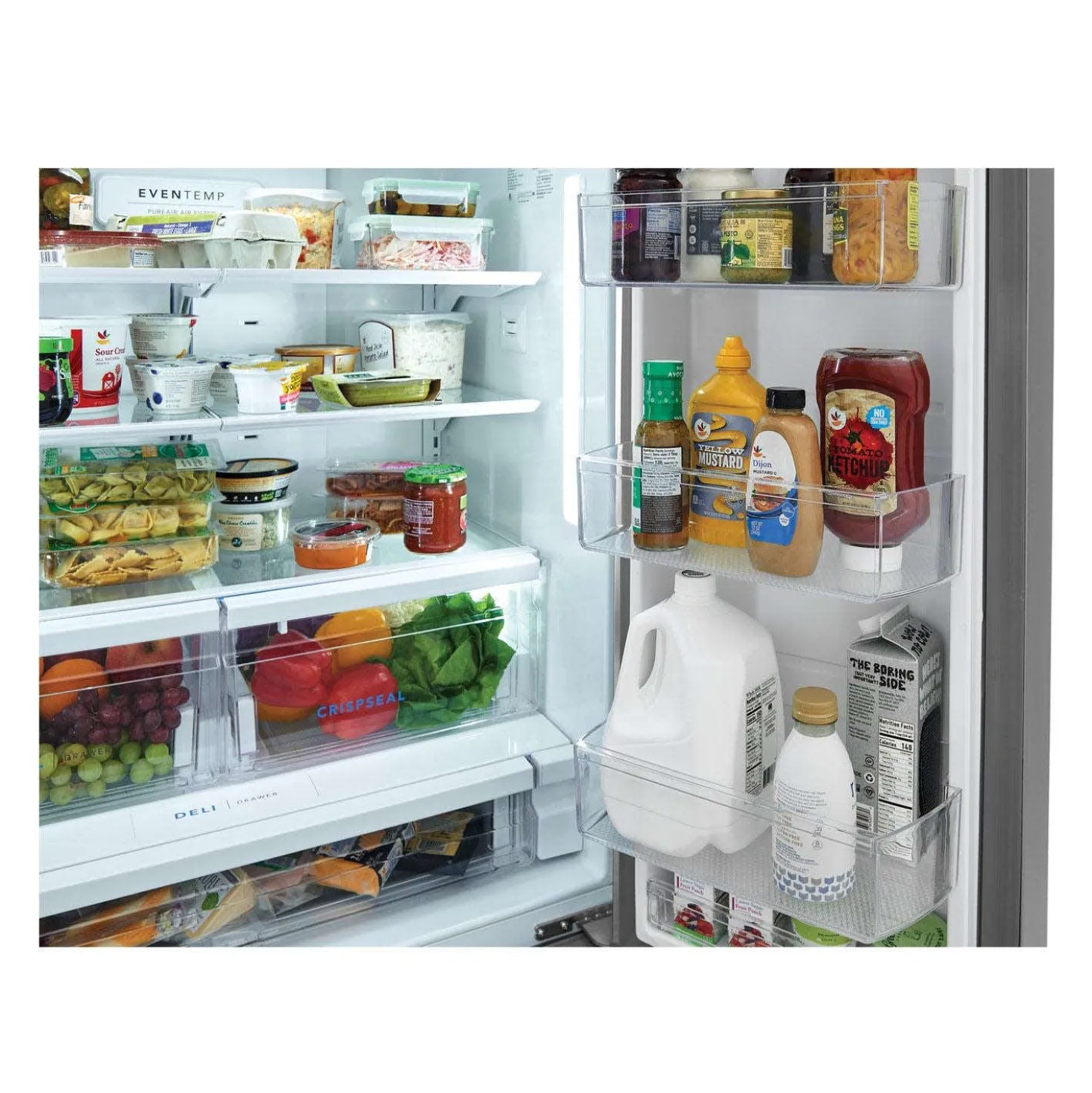 FRIGIDAIRE Réfrigérateur 27,8 pi3 36 po Inox Congélateur en bas, Portes françaises - FRFS2823AS