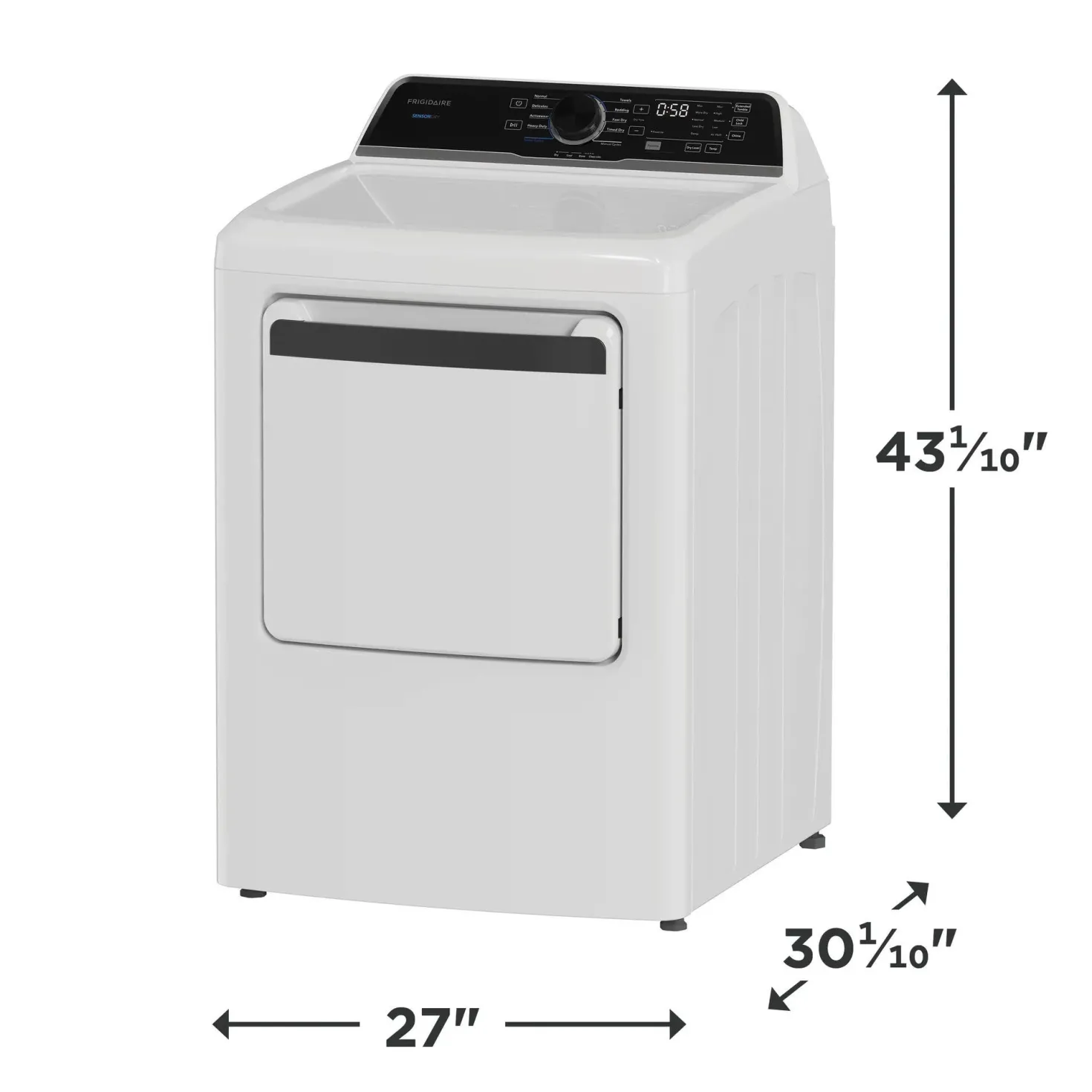 FRIGIDAIRE Sécheuse Chargement frontal Blanc 27" - FLVE752CBW