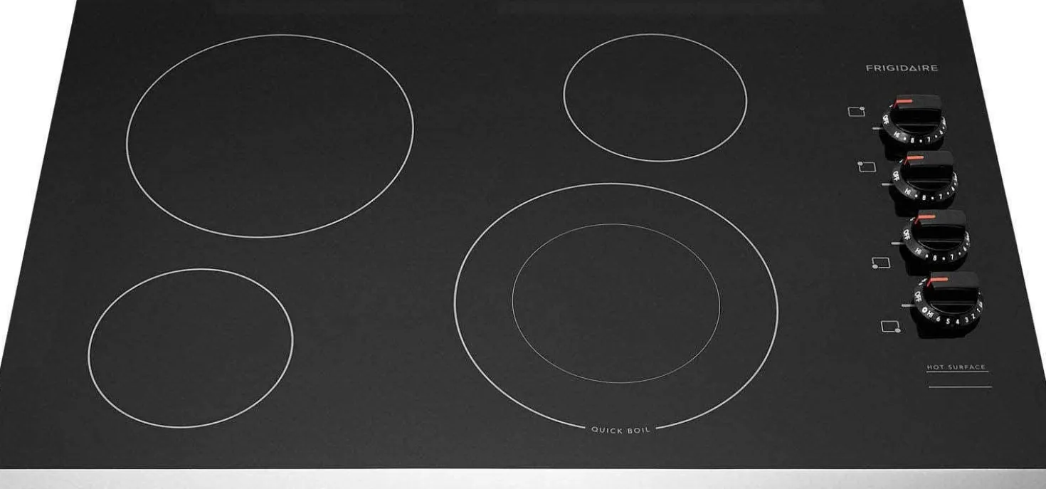 FRIGIDAIRE Table de cuisson Vitrocéramique Inox 30" Électrique Inox - FFEC3025US