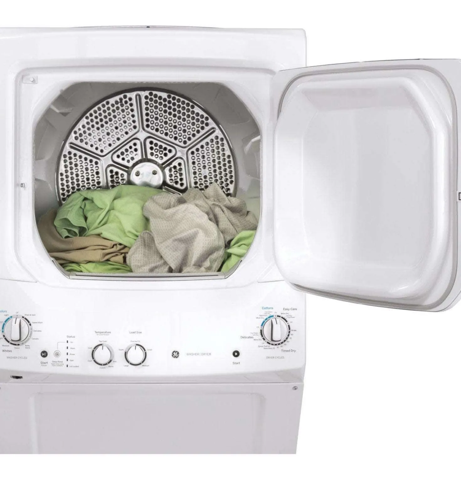 GE Centre de buanderie, Blanc, 27", Chargement par le haut - GUD27ESMMWW