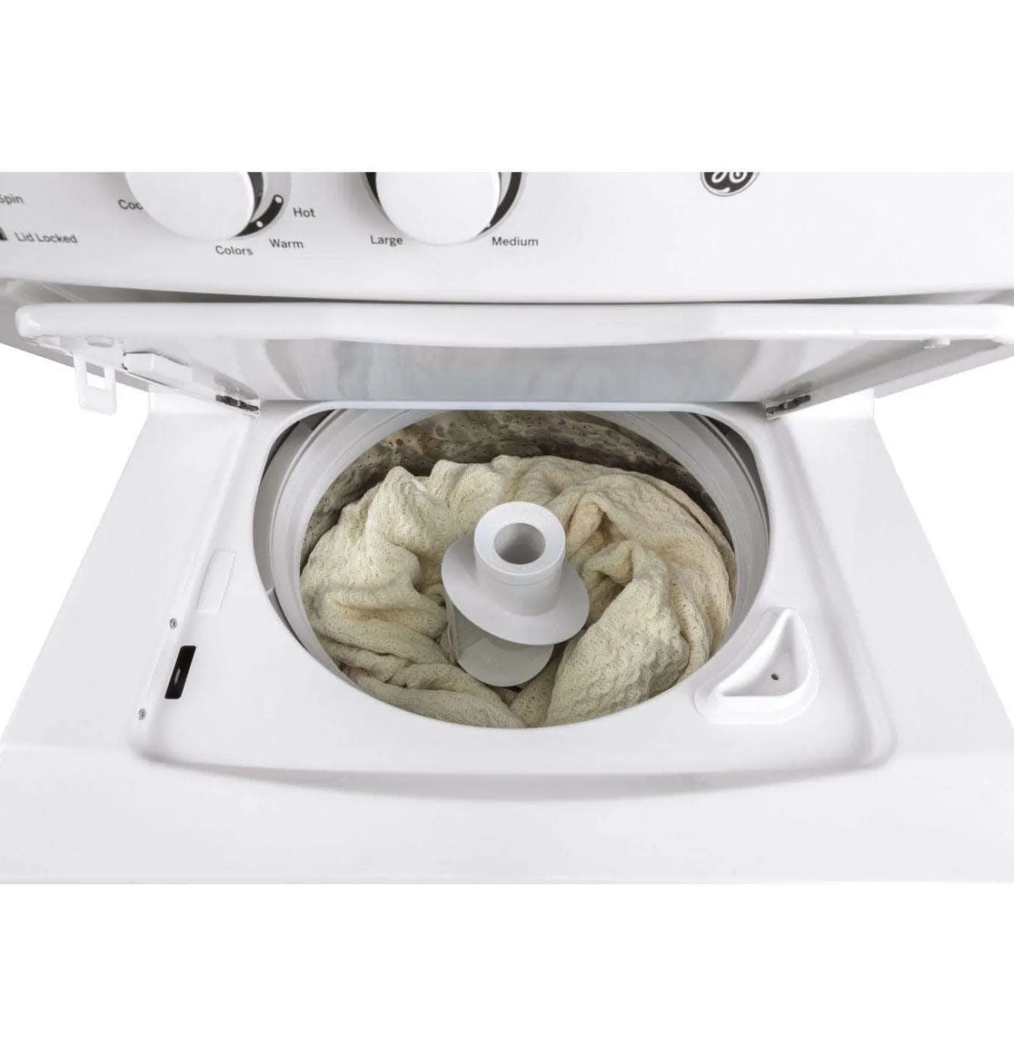 GE Centre de buanderie, Blanc, 27", Chargement par le haut - GUD27ESMMWW
