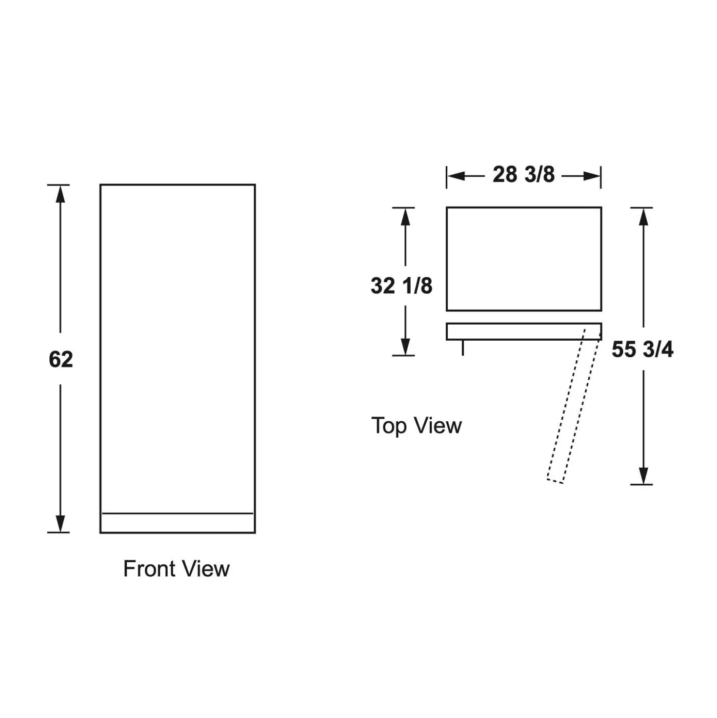 GE Congélateur 14 pi3, Blanc, Vertical, 28.5" - FUF14DLRWW