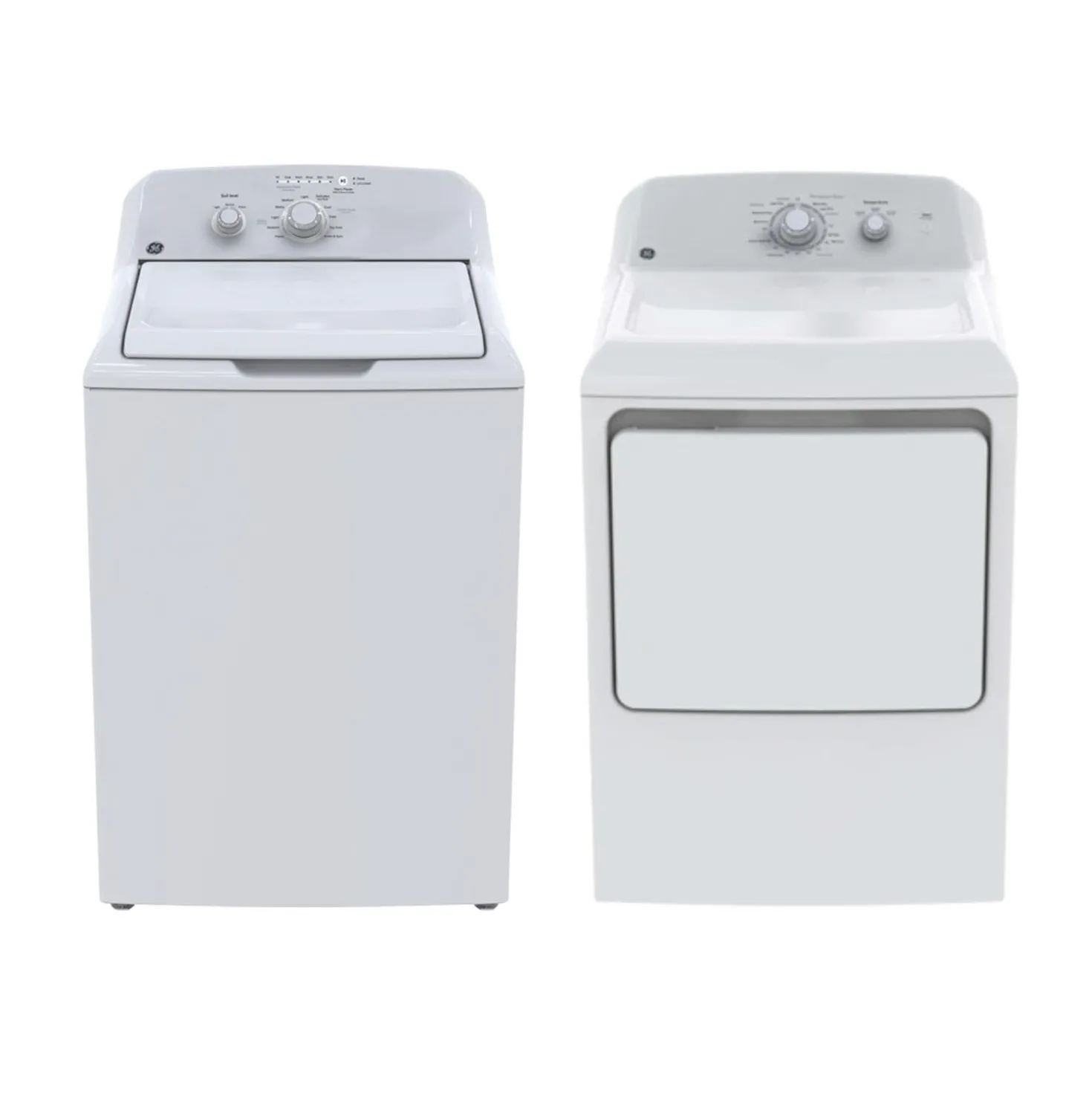 GE Ensemble laveuse sécheuse, Blanc, Chargement par le haut