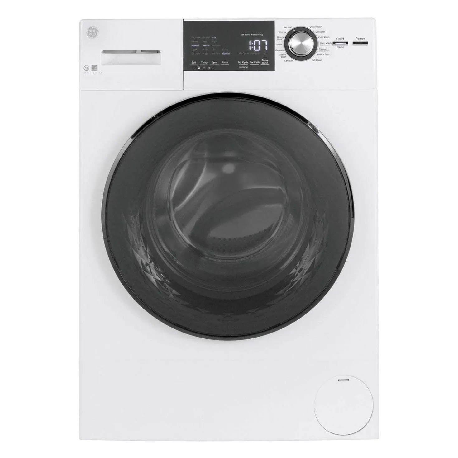 GE Laveuse Chargement frontal Blanc 24''- GFW148SSMWW