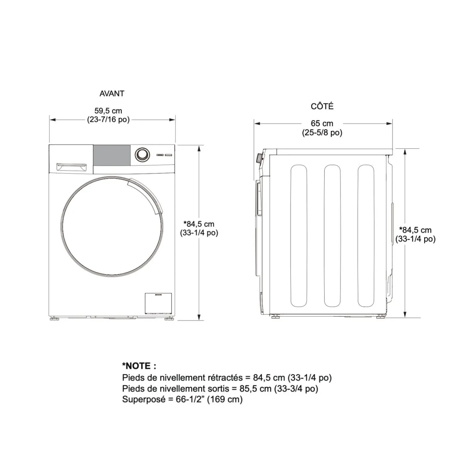 GE Laveuse Chargement frontal Blanc 28" - GFW550SMNWW