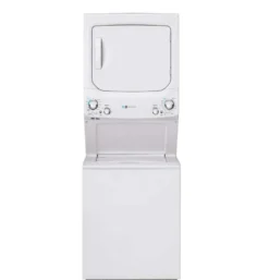 GE Laveuse et sécheuse superposées, Blanc, 27'', 800 RPM - GUD27EEMNWW