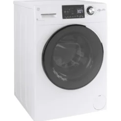 GE Laveuse sécheuse 2 en 1, Blanc, 24'', Chargement frontal - GFQ14ESSNWW