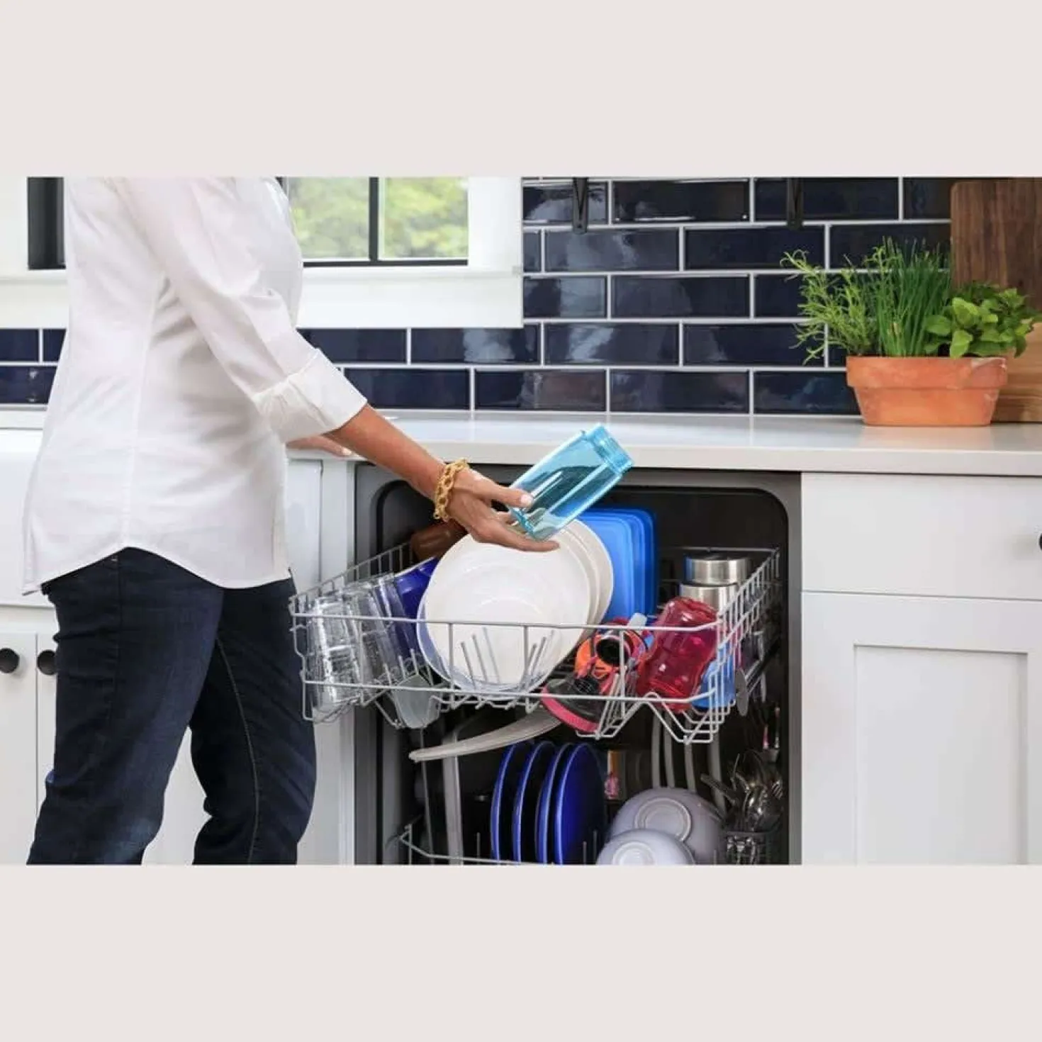 GE Lave-vaisselle Encastré Blanc 24" 59dB - GDF510PGRWW