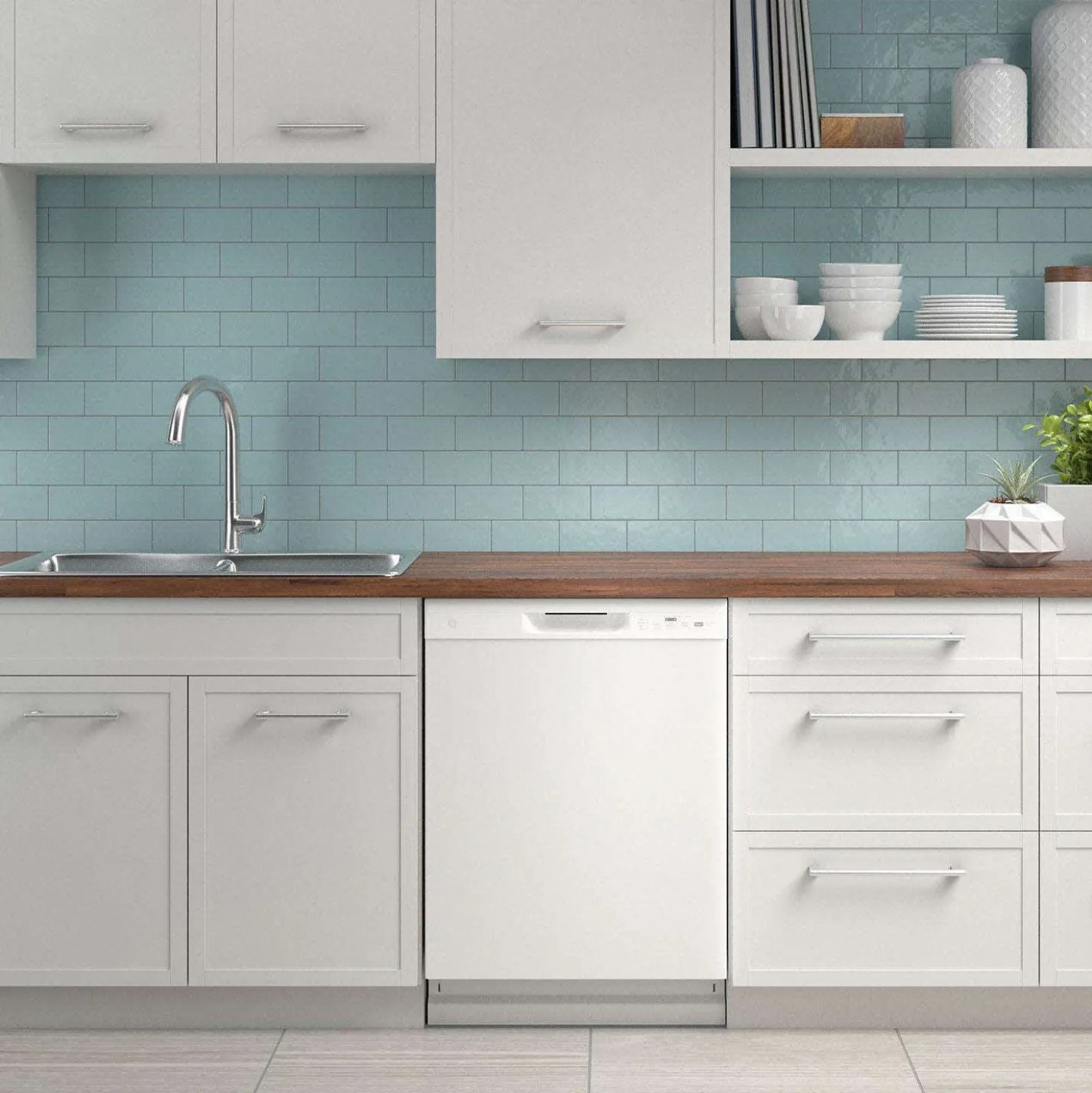GE Lave-vaisselle Encastré Blanc 24" 59dB - GDF510PGRWW