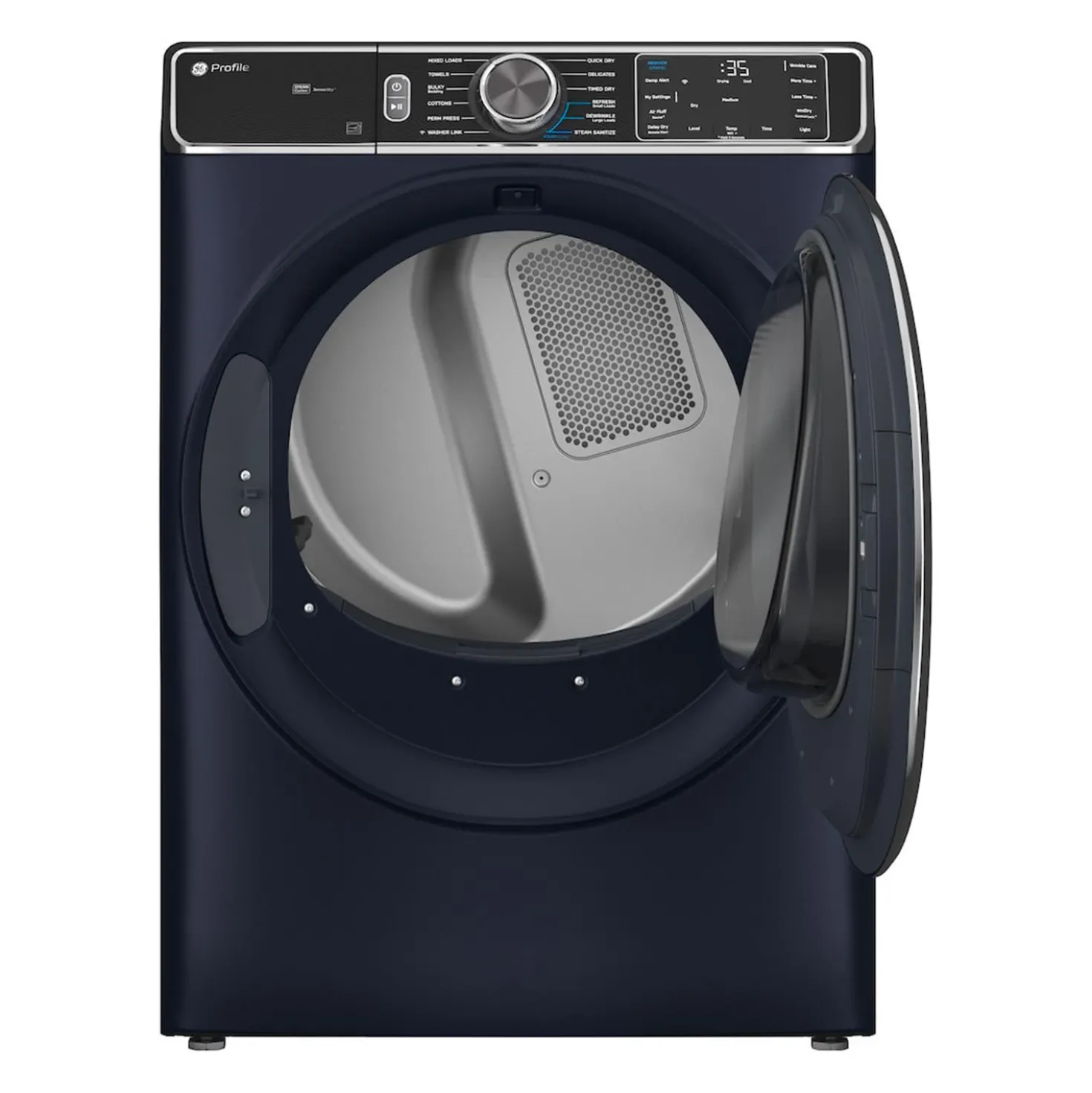 GE Profile Ensemble laveuse sécheuse, Bleu saphire, Chargement frontal