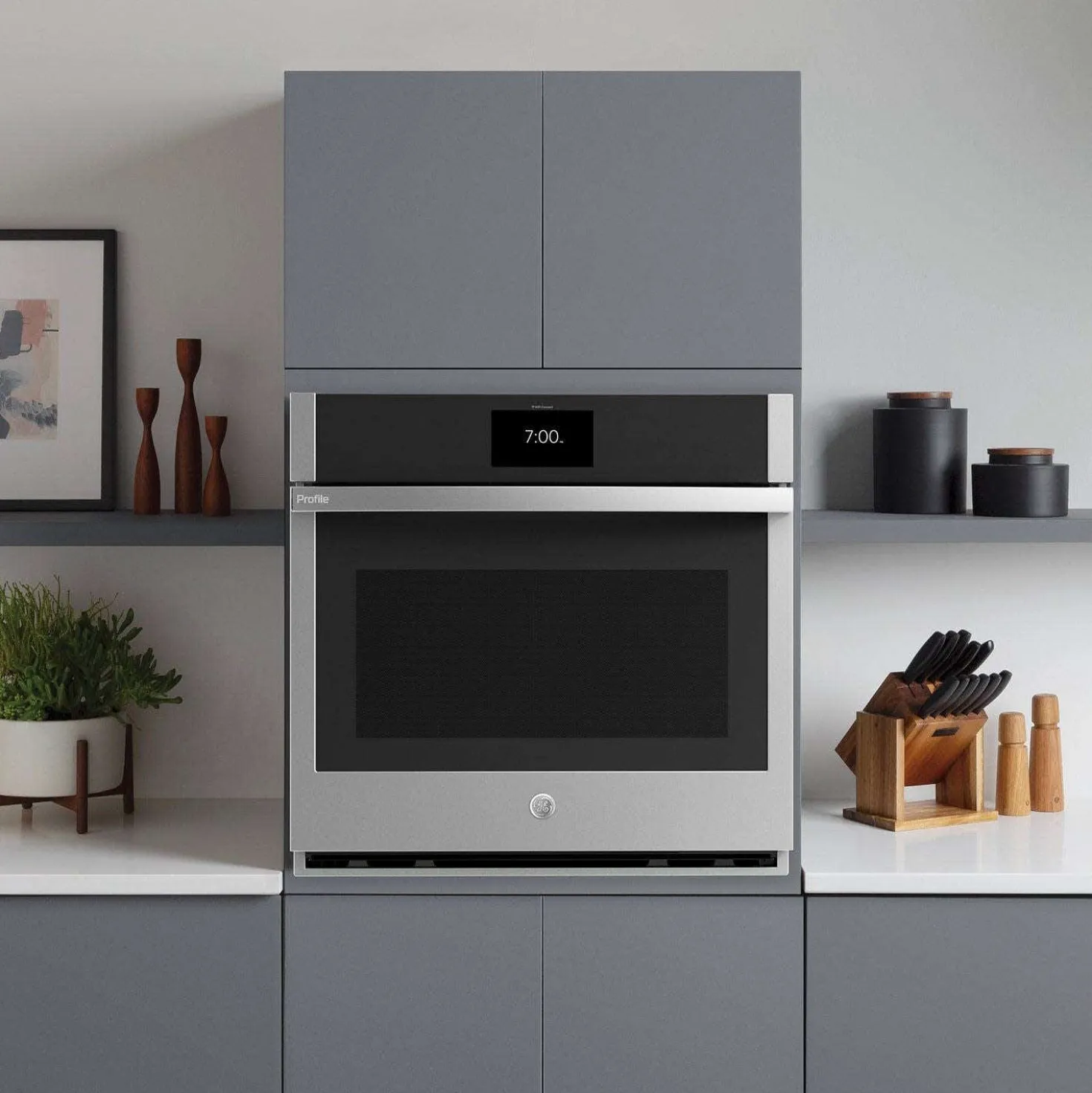 GE Profile Four encastré 30 po Acier inoxydable30"Électrique - PTS9000SNSS